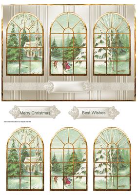 Going to Church at Christmas, Window View