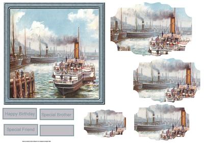 Belfast Harbour Card with Shaped Stackers