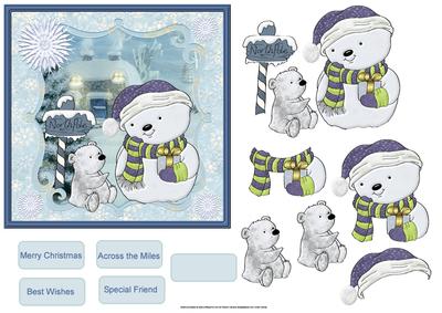 Which Way Do We Go Snowman Card