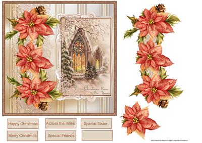 Church Stained Glass Window Card