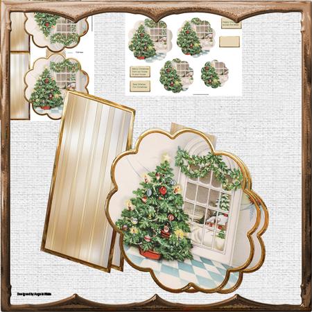 Christmas Tree Petal Card Mini Kit