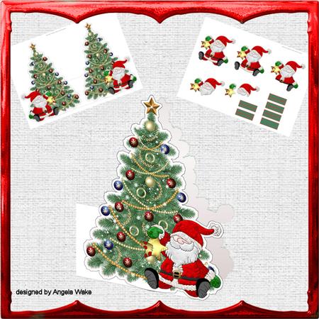 Christmas Tree Shaped Card Mini Kit