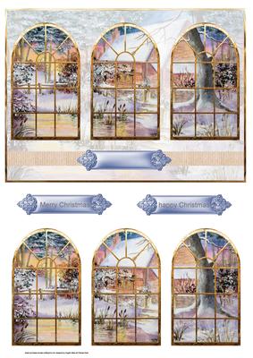 Woodland Cottage Window View Quick Card