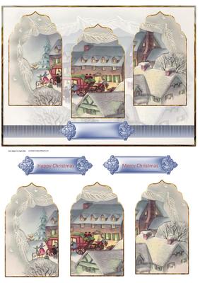 Coach and Horses Panel Card with Toppers