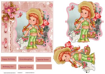 Picnic Time Card with Decoupage