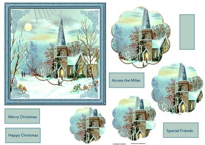 Vintage Church Card with Petal Stacker