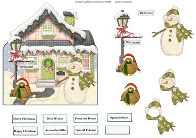 Christmas Nitville Shaped Over the Edge Card