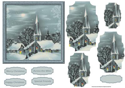 Christmas Eve Mass at Christmas Card