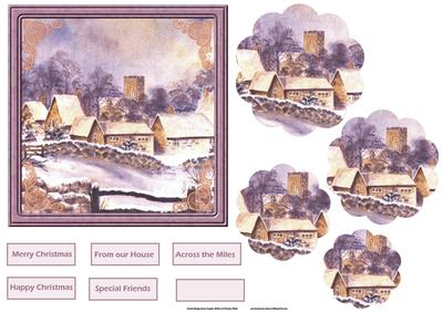 Cotswold Village Card with Petal Stacker