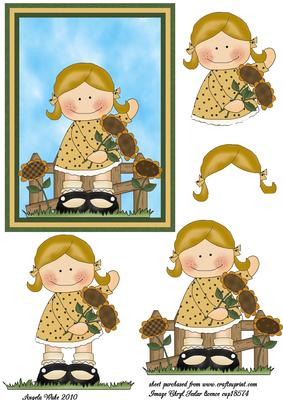 Picking Her Sunflowers