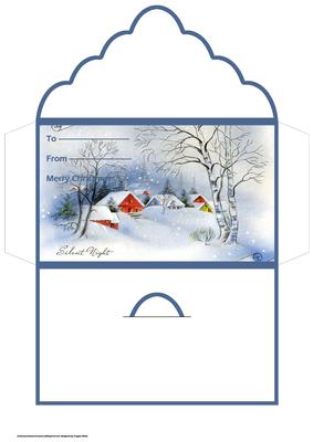 Winter Scene Money Wallet