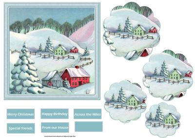 Snow Village Vintage Christmas