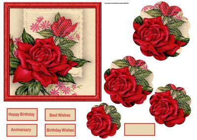 Anniversary and Birthday Rose Petal Stacker