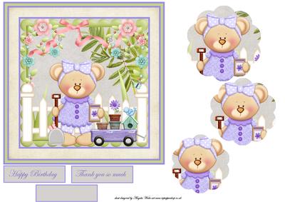 Come Into My Garden 7x7 Aprox Card