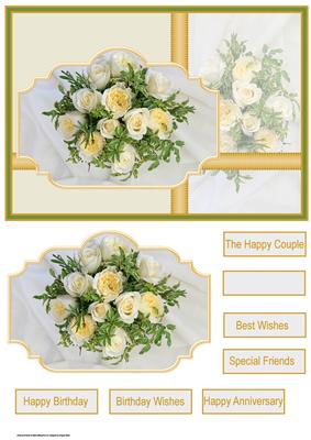 Celebration Roses Card with Topper