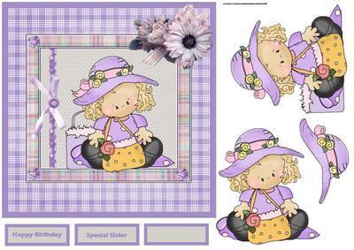 Shopping is Fun Card with Decoupage