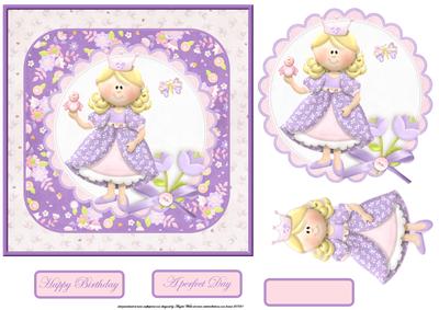 Little Princess Card and Decoupage