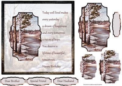 Autumn Rivers Card with Verse