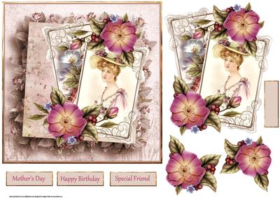 Flowers and Memories Card and Decoupage
