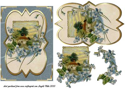 Cosy Cottage Bracket Card