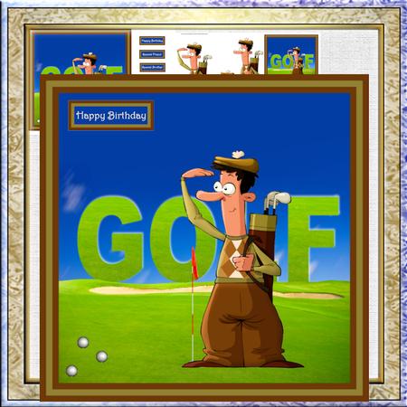A Game of Golf Mini Kit and Decoupage