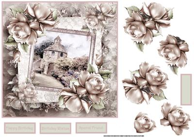 The Dovecote Card with Decoupage