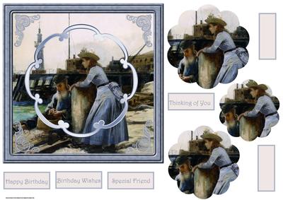 Fisherman and His Daughter Card with Petal Stacker