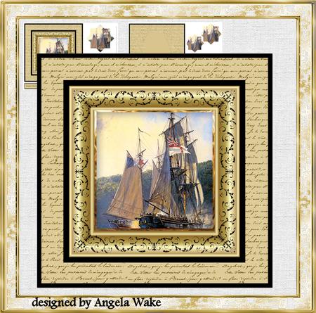 Sailing Ships 7x7 Card Mini Kit