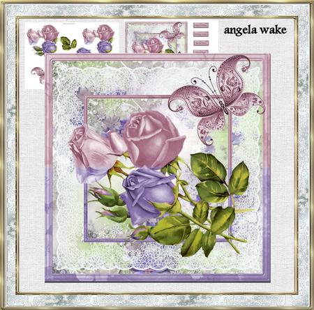 Lilac Rose and Butterfly Mini Kit