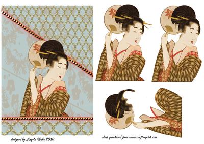 Lady of the Orient with Gold Lattice