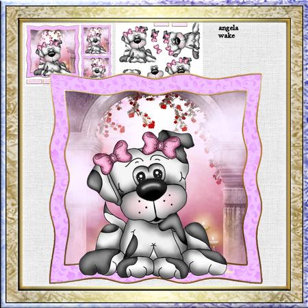 Cassie the Puppy Dog 7x7 Card Mini Kit