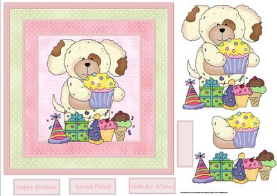 Beary Happy Birthday to You 7x7 Card