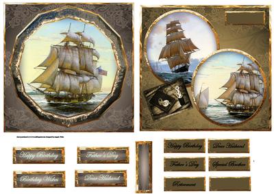 Nautical Toppers and Sentiment Tags