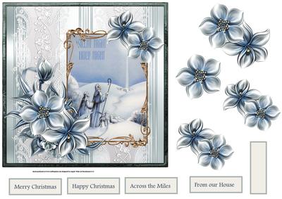Silent Night, Holy Night 7x7 Card with Decoupage