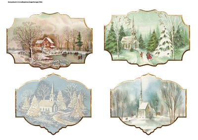 Christmas Vintage Toppers