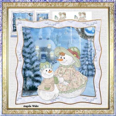 Snowmum and Snowson 7x7 Card Mini Kit