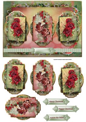 Vibrant Christmas Panel Card