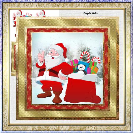 Santa with His Toy Sack Mini Kit