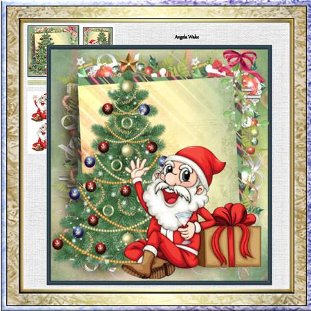 Santa Having a Christmas Cheer Mini Kit