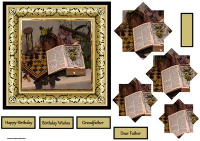 Past Times 6x6 Card and Pyramid