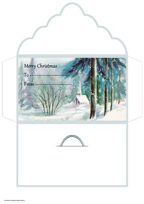 Church in the Snow Money Wallet