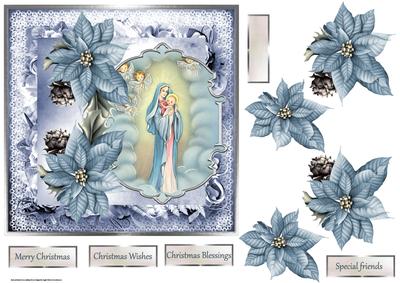 Mother of Jesus 7x7 Card and Decoupage