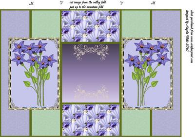 Shades of Purple, Rinestones and Pearls
