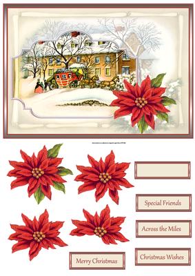 Vintage Christmas Coach and Horses