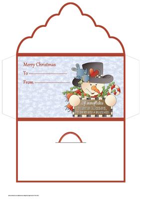 Snowman Flake Money Wallet