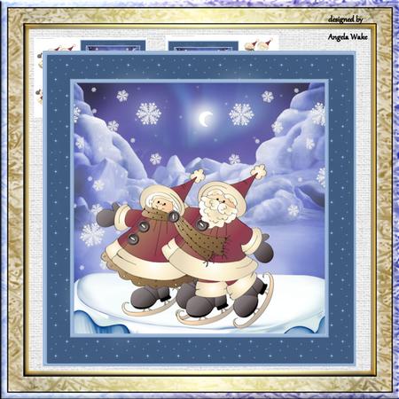 Santa and Mrs Clause Skating Mini Kit