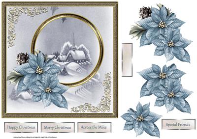 Vintage Christmas Hamlet Card with Decoupage
