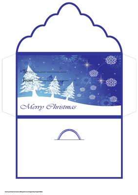 Snowcovered Trees Money Wallet