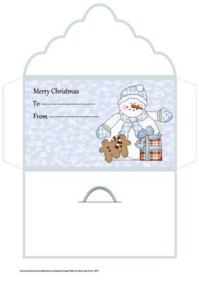 Snowman and Presents Money Wallet
