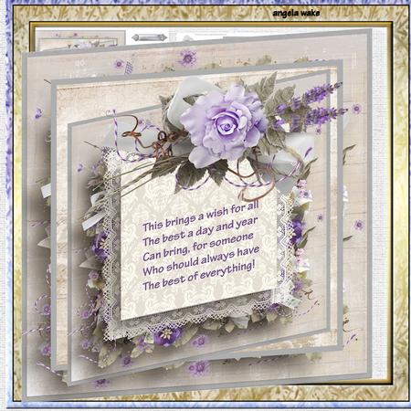 Lilac Rose 8x8 Card Mini Kit